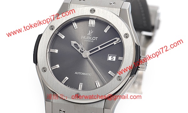 (HUBLOT)ウブロ スーパーコピー クラシック フュージョン ジルコニウム シルバーストーン 542.ZX.7070.LR