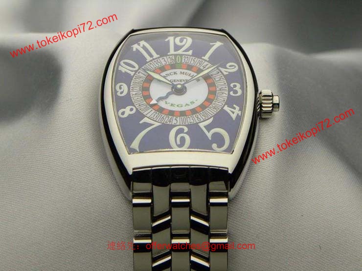 FRANCK MULLER フランクミュラー スーパーコピー時計 ヴェガス ブルーダイヤル 6850VEGAS