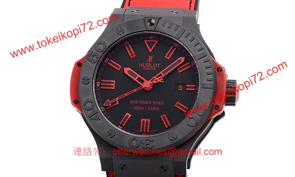 (HUBLOT)ウブロコピー ビッグバン キング オールブラックレッド 限定品 322.CI.1130.GR.ABR10