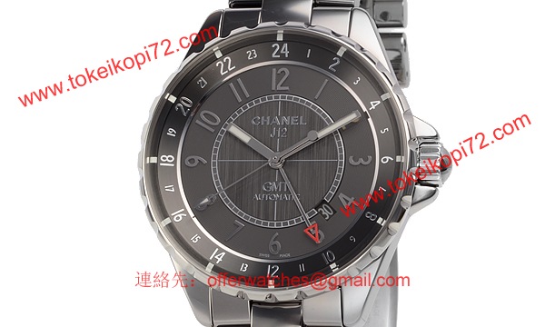 シャネル時計 CHANEL偽物 スーパーコピー J12 チタンセラミック タイプ メンズ クロマティック GMT H3099