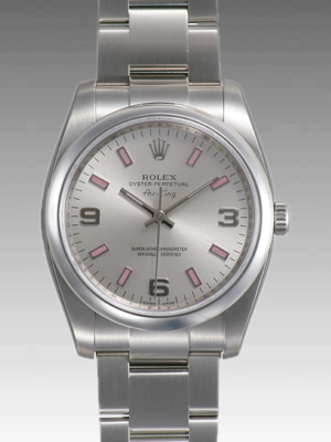 ロレックス(ROLEX) 時計 エアキング 114200 自動巻 シルバー スーパーコピー